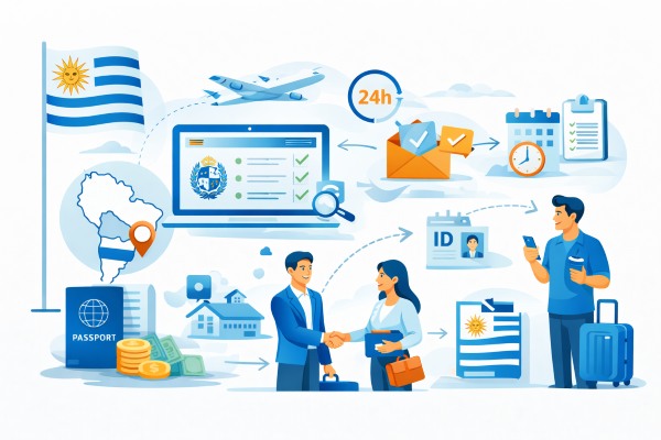 Запись на внж в Уругвае из-за границы